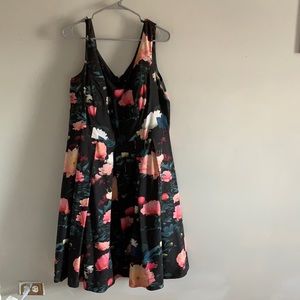 Black Floral Cocktail Dress
